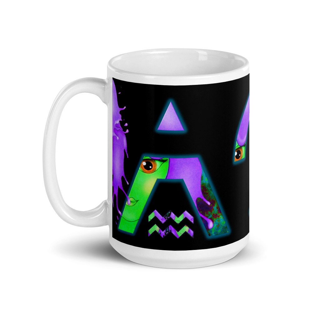 Unique Travel Coffee Mug for Aquarius . Personalized work-from-home travel mug. WickedYo